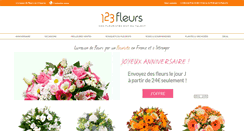 Desktop Screenshot of 123fleurs.com